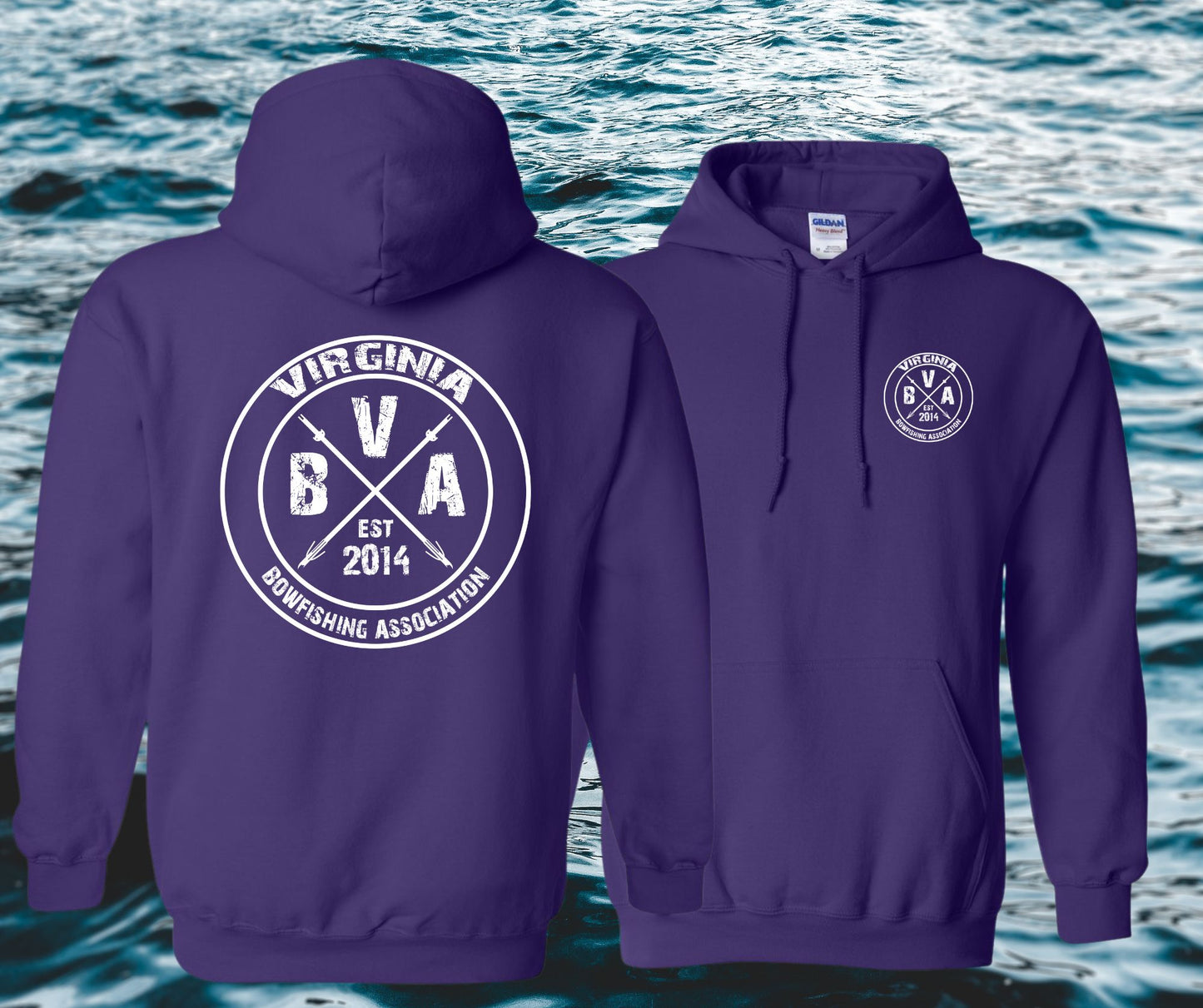 Virginia Bowfishing Assoc. Gildan Hoodies