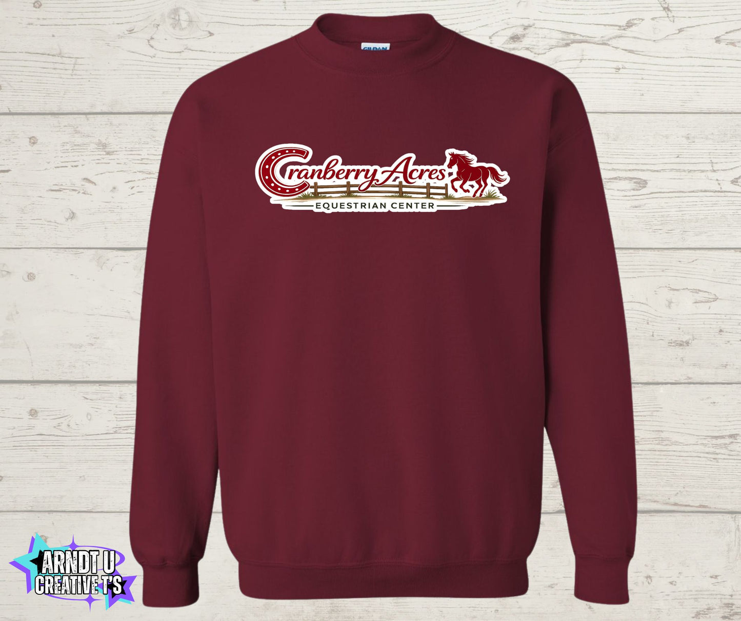 Cranberry Acres Crewneck Sweatshirt Horse