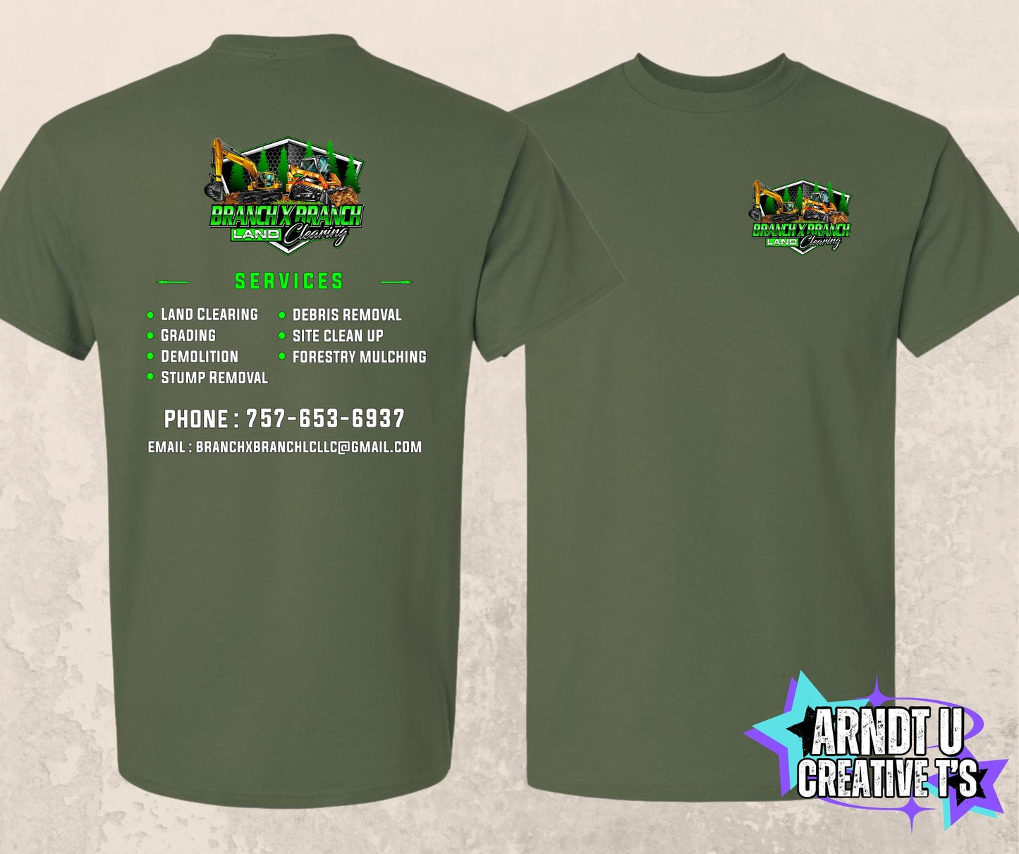 Branch X Branch Land Clearing Short Sleeve