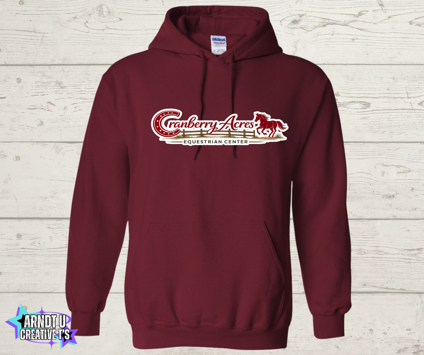 Cranberry Acres Gildan Hoodies Horse