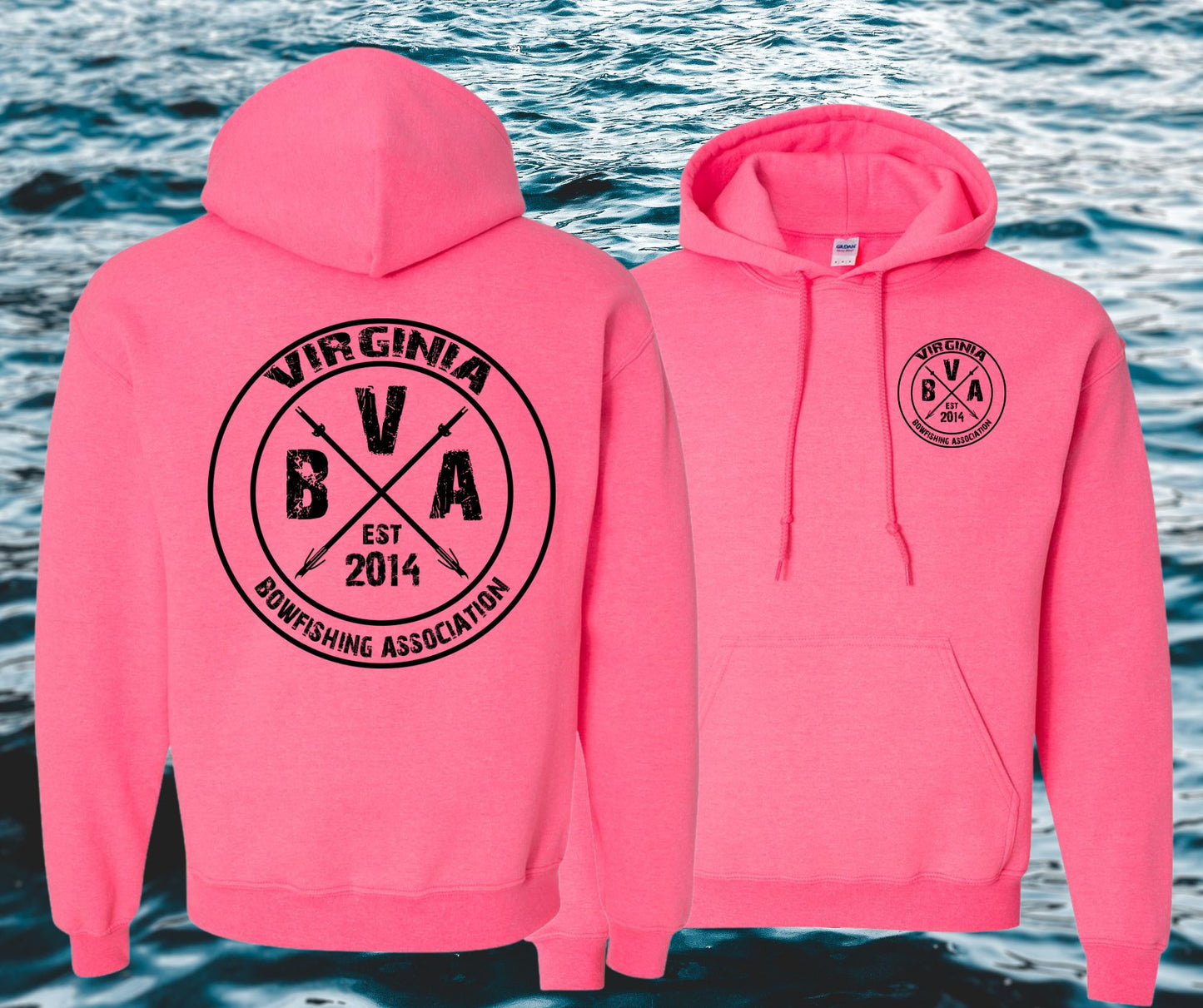 Virginia Bowfishing Assoc. Gildan Hoodies
