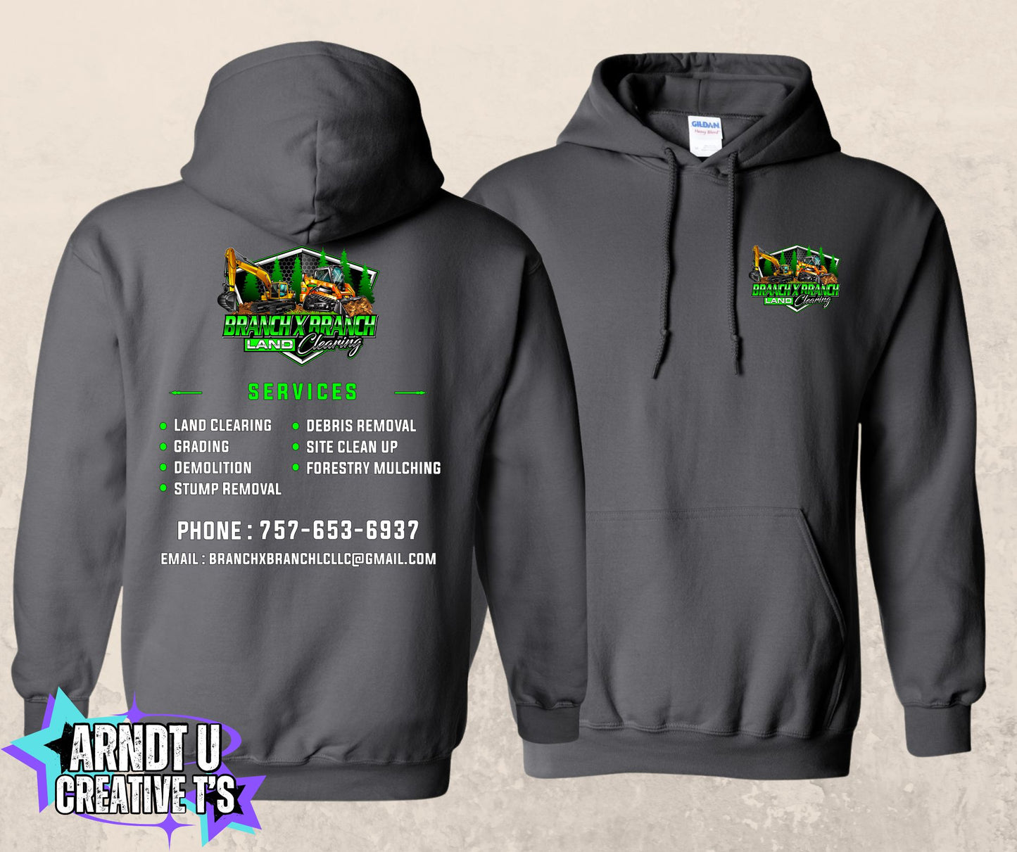 Branch X Branch Land Clearing Hoodie