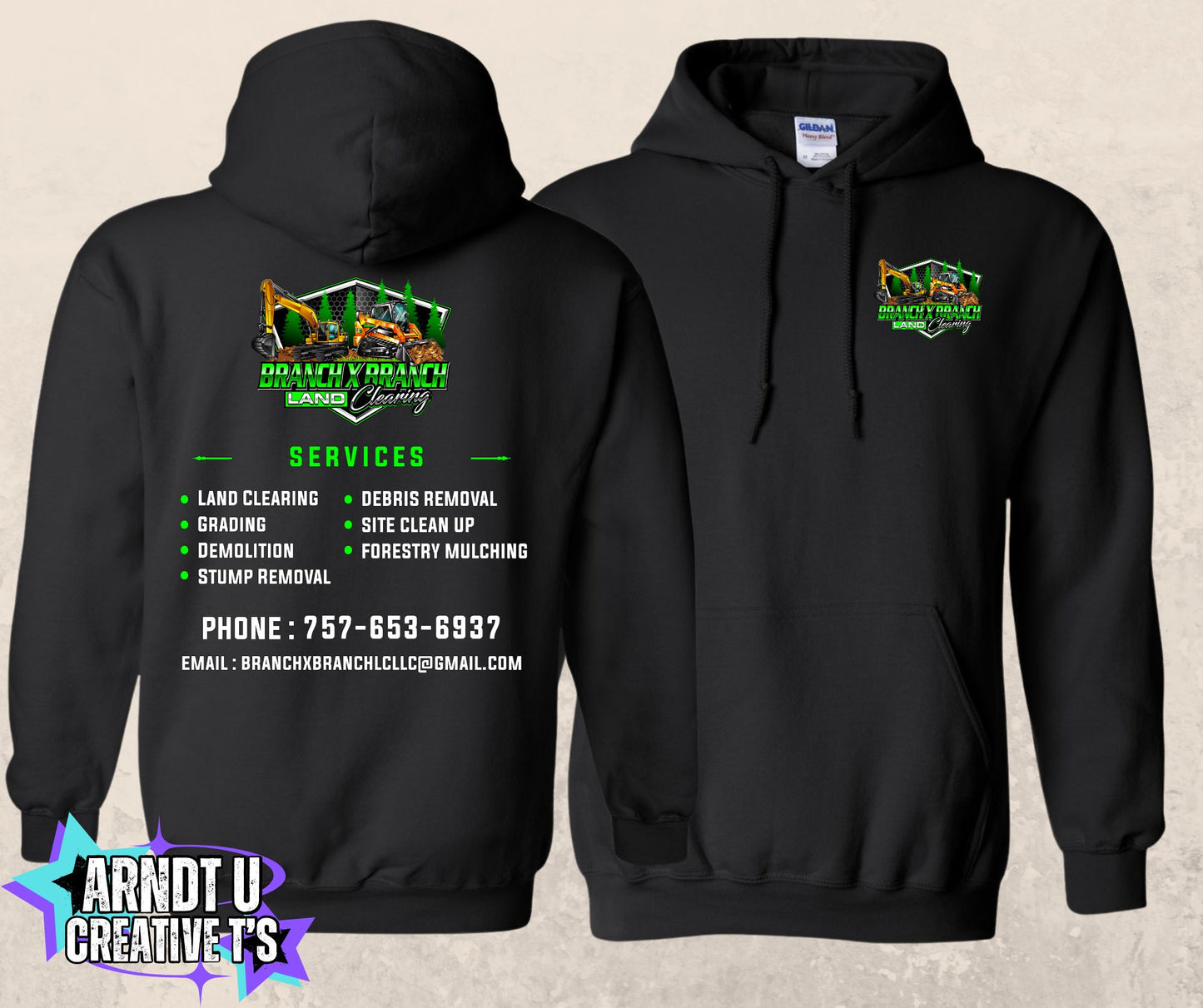 Branch X Branch Land Clearing Hoodie