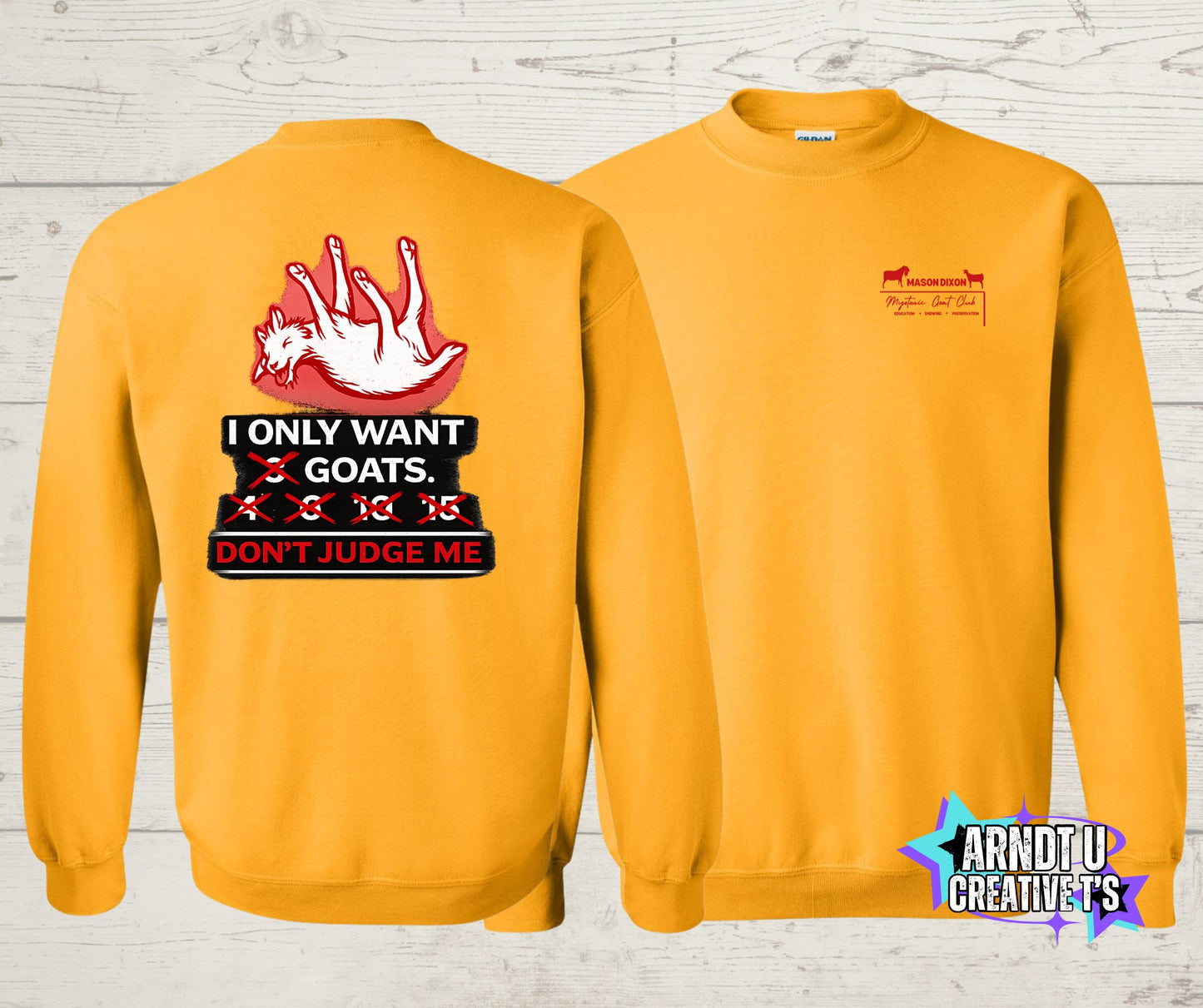 Mason Dixon Myotonic Goat Club Crewneck Sweatshirt