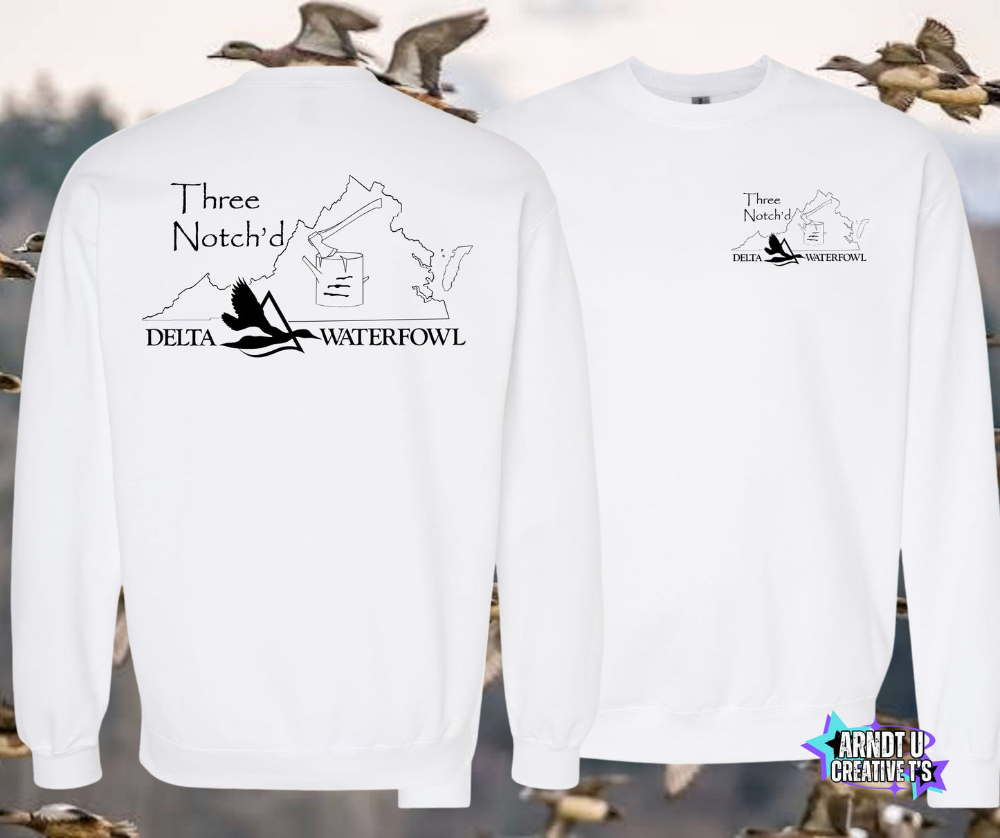 Three Notch'd Crewneck Sweatshirts