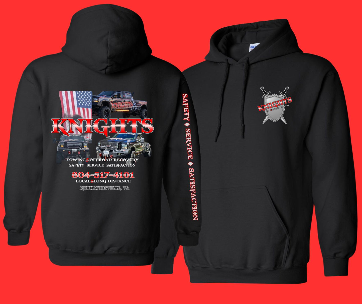 Youth Knights Towing Hoodie Sweatshirt