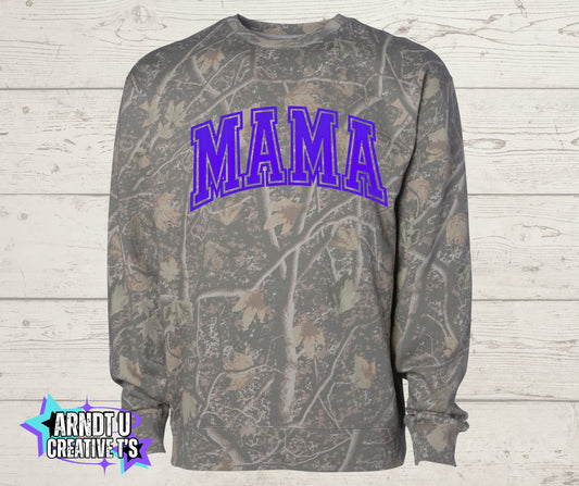 Camo MAMA Crewneck