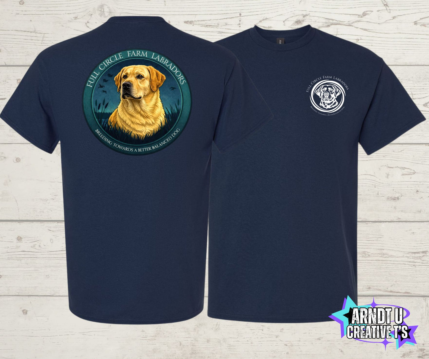 Full Circle Farm Labradors Yellow Lab Short Sleeve