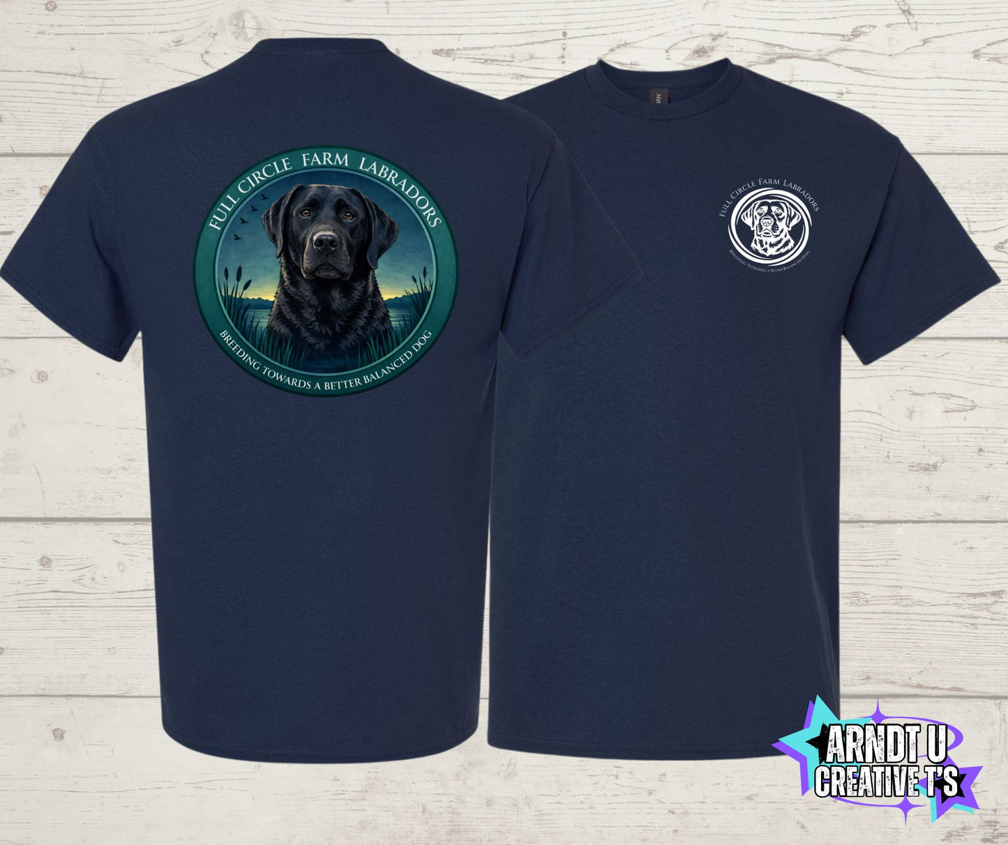 Full Circle Farm Labradors Black Lab Short Sleeve