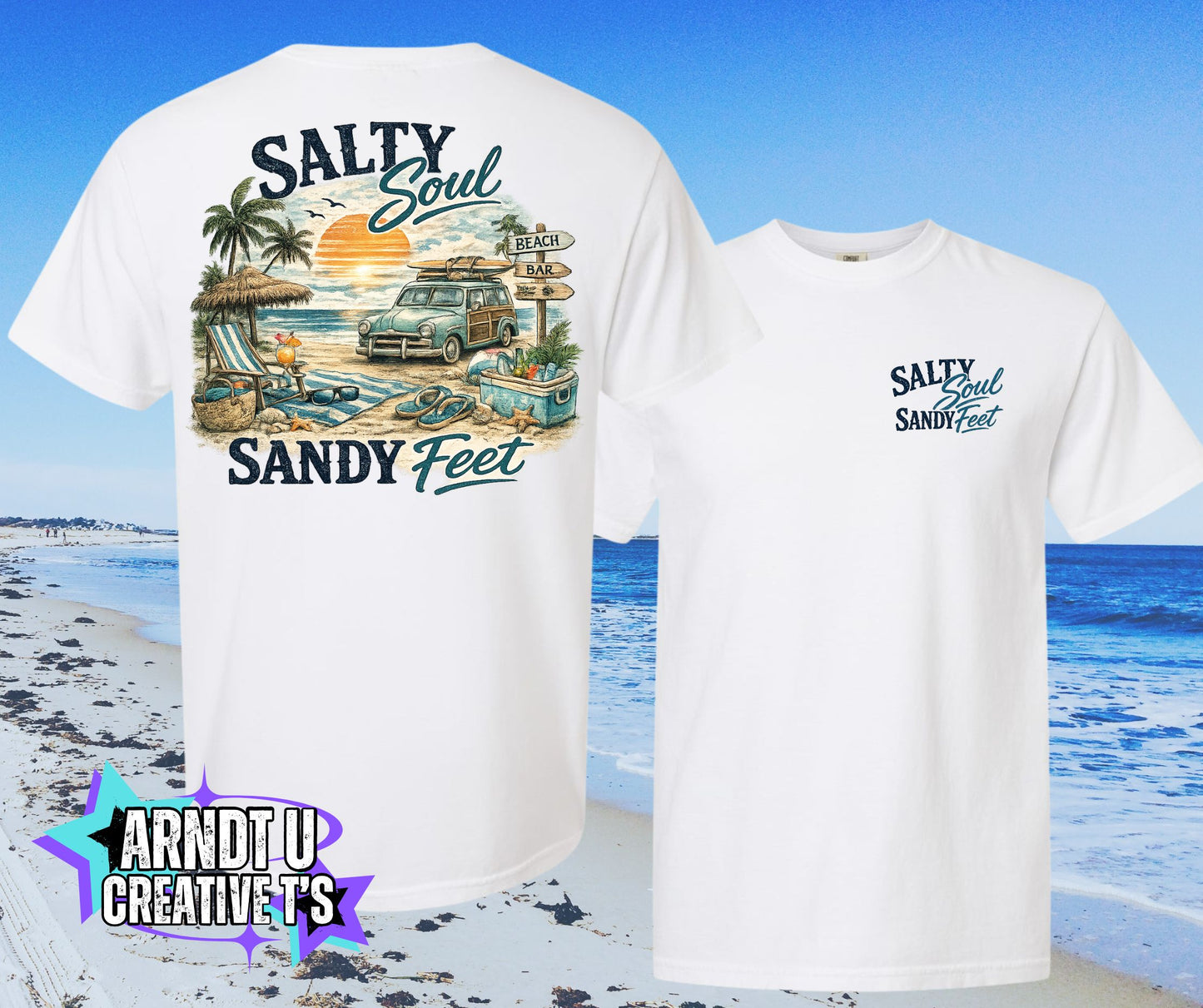 Salty Soul Sandy Feet Old School Beach Wagon