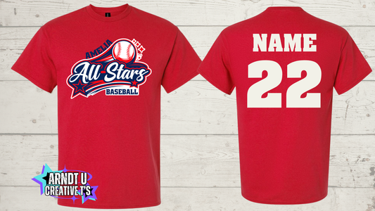 Amelia Allstars Unisex Short Sleeve Name & Number