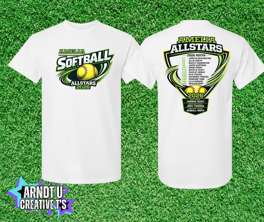 Amelia Ponytails Softball Allstars