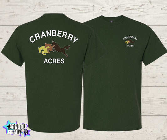Cranberry Acres Short Sleeve Original Logo