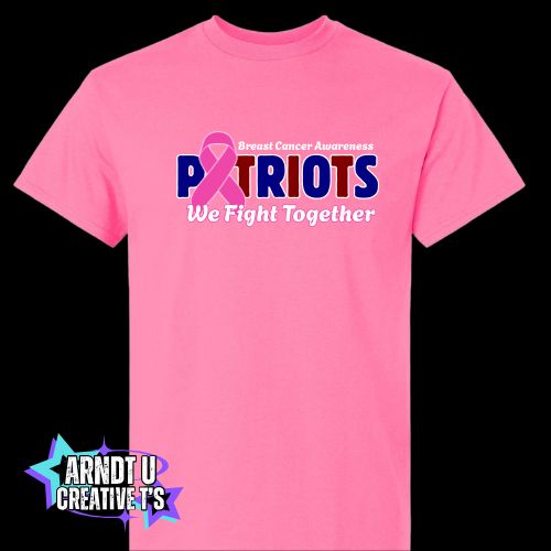 AA Adult Breast Cancer Awareness Front Logo Short & Long Sleeve