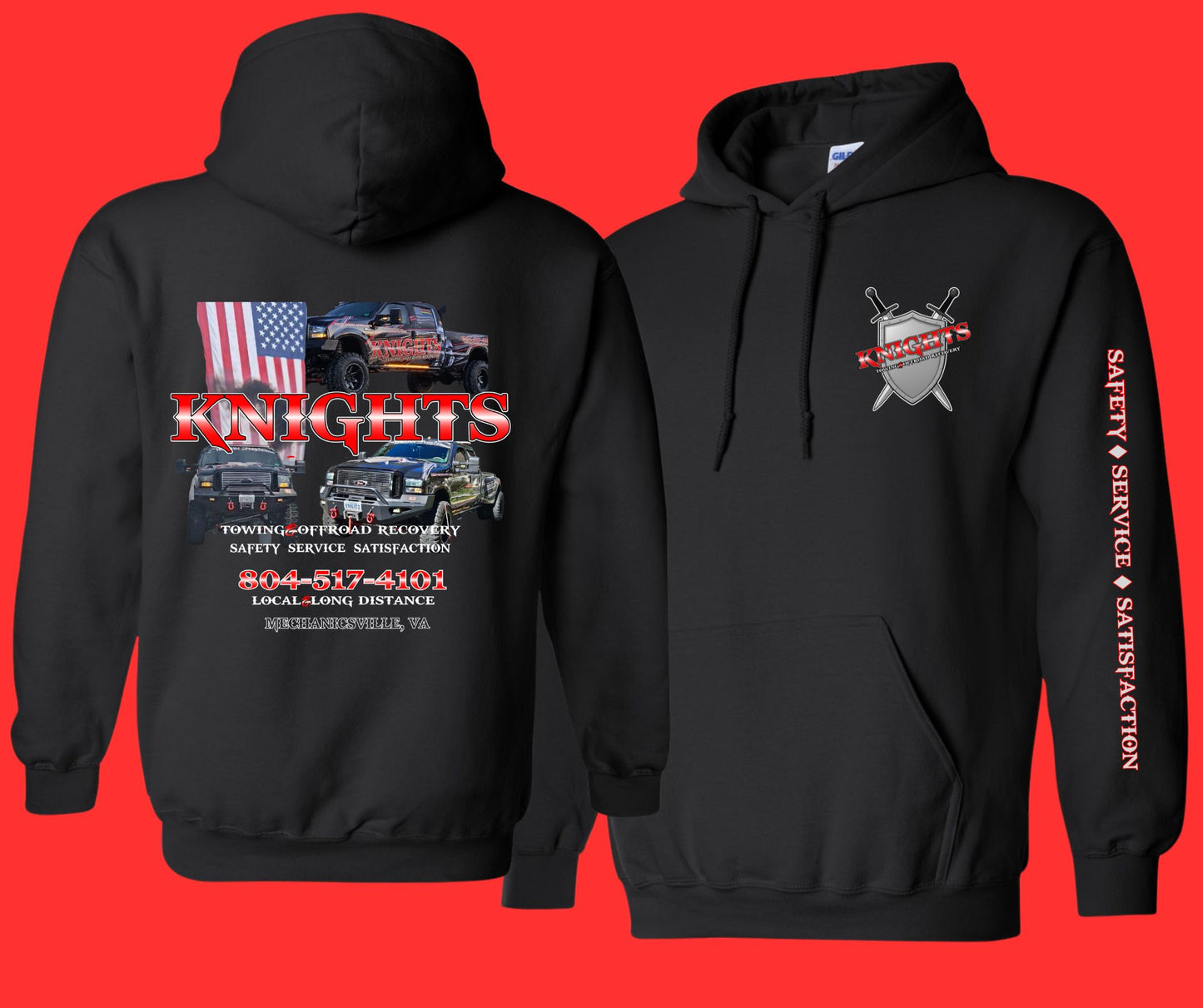 Youth Knights Towing Hoodie Sweatshirt