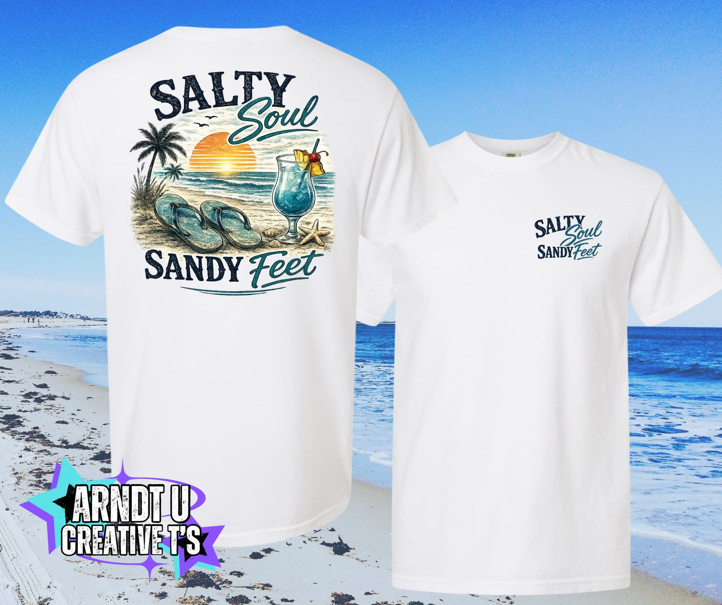 Salty Soul Sandy Feet Flips & A Cocktail