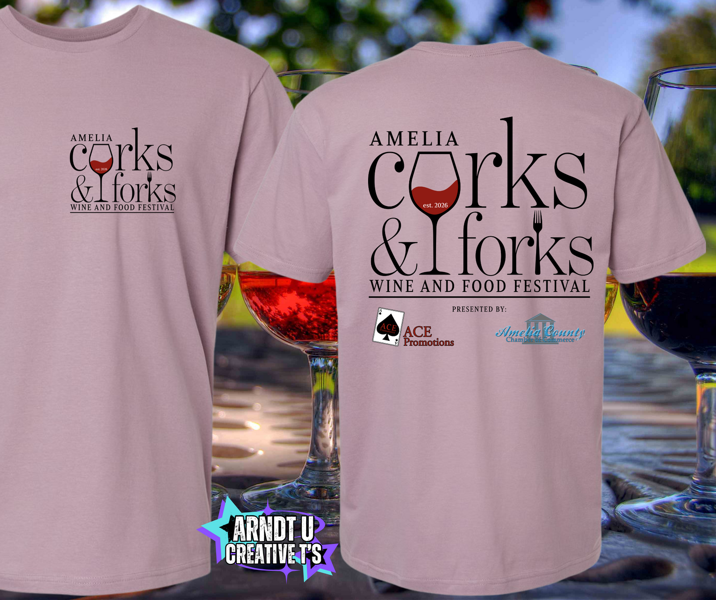 Corks & Forks Softstyle Short Sleeve