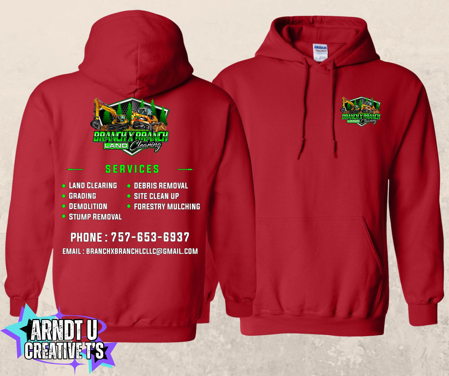 Branch X Branch Land Clearing Hoodie