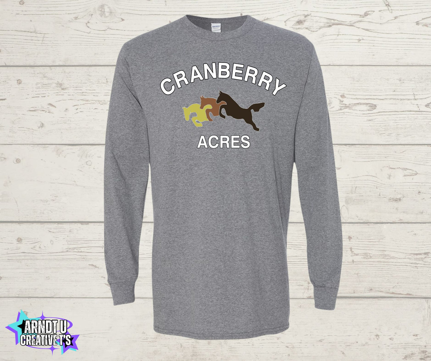 Cranberry Acres Long Sleeve Original Logo Front Only