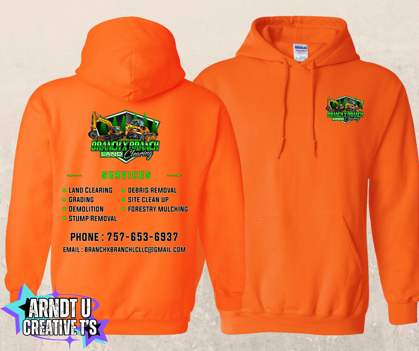 Branch X Branch Land Clearing Hoodie
