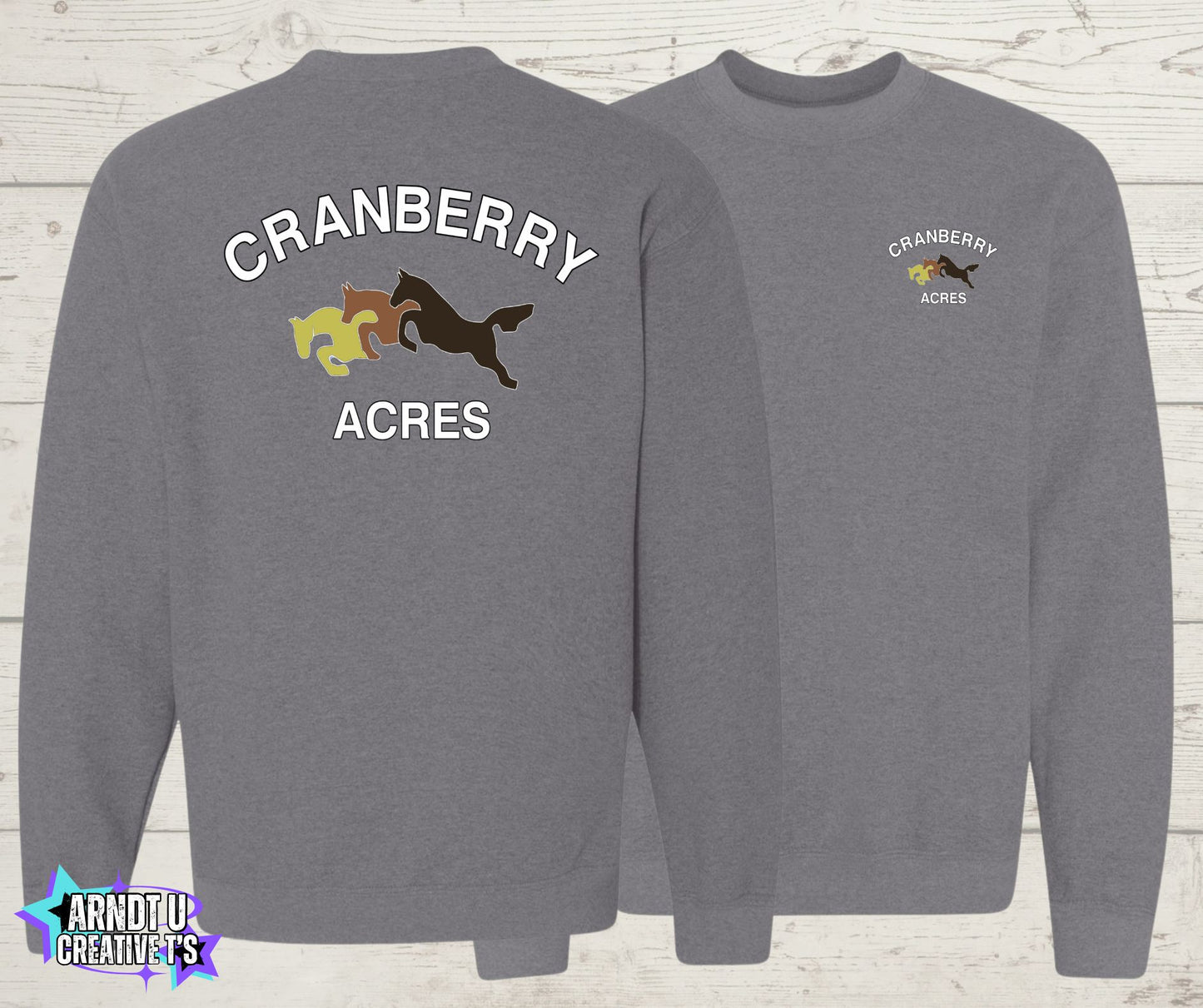 Cranberry Acres Crewneck Sweatshirt Original Logo