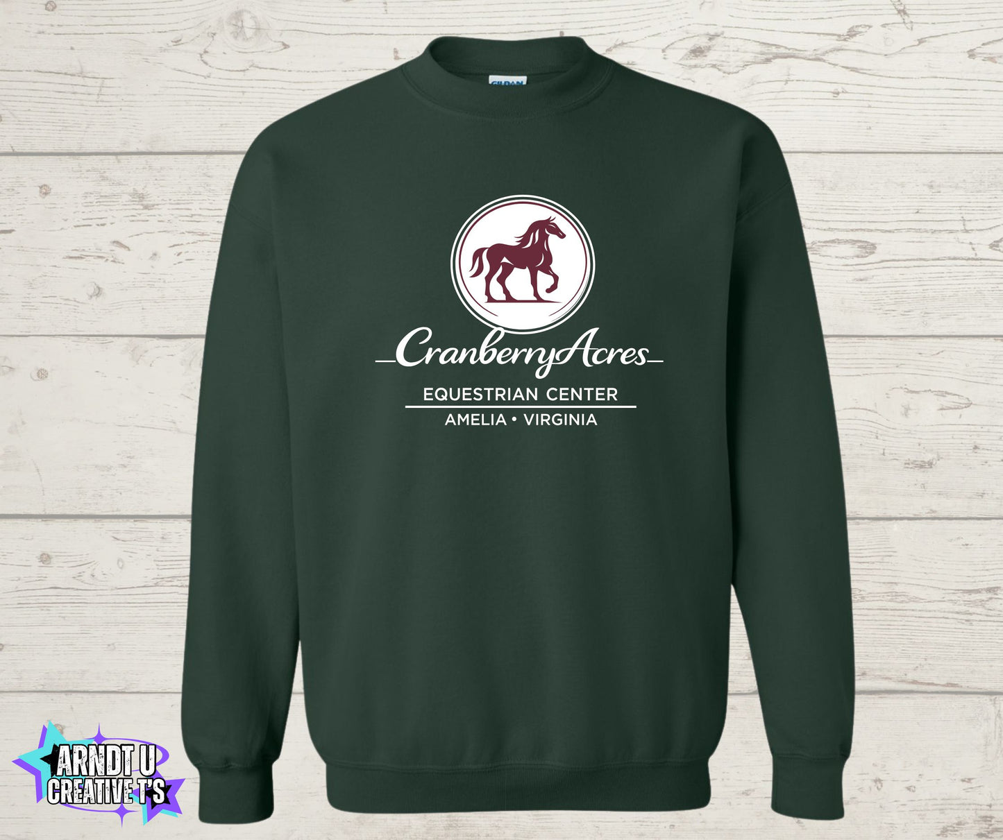Cranberry Acres Crewneck Sweatshirt Front Only