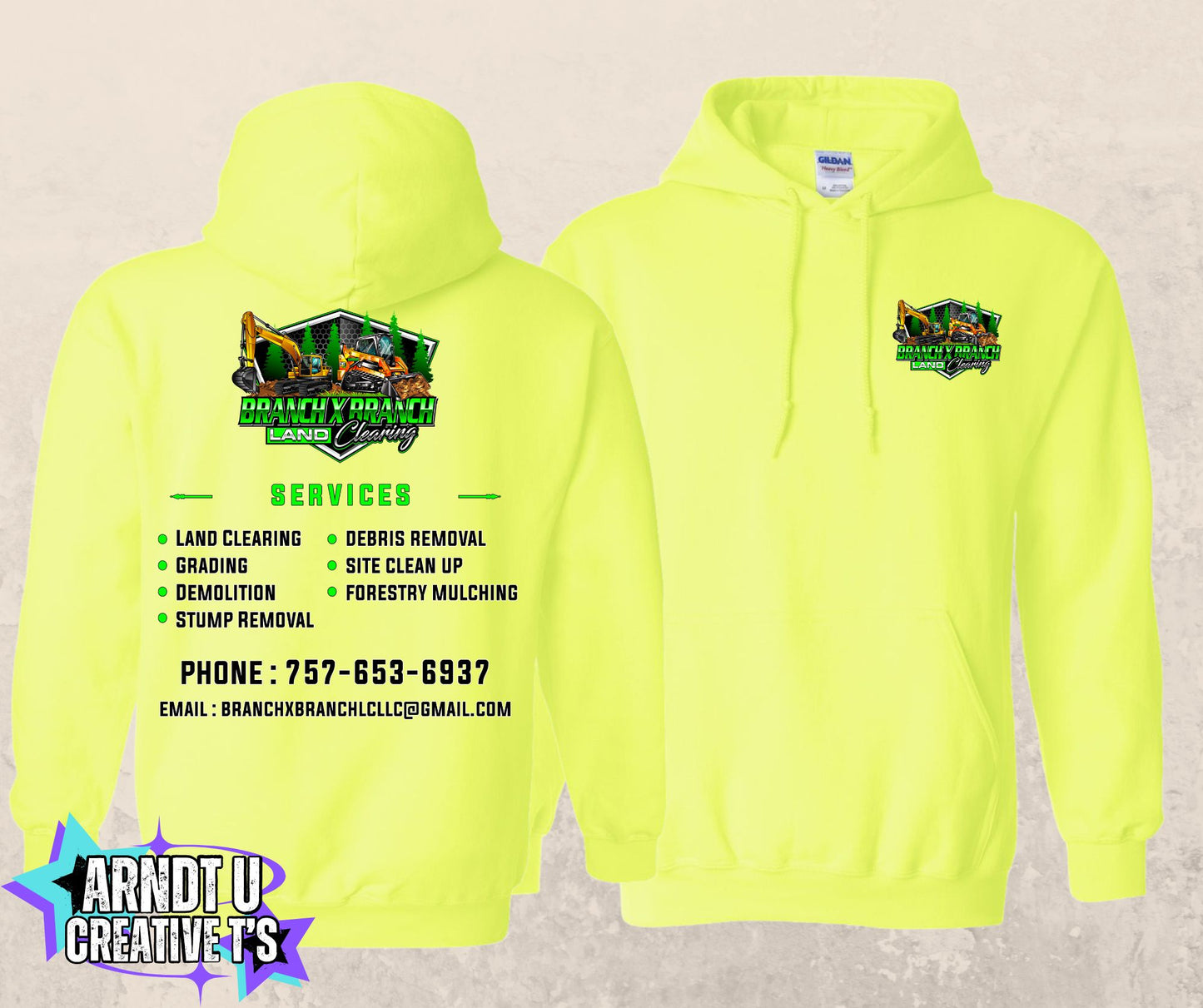 Branch X Branch Land Clearing Hoodie