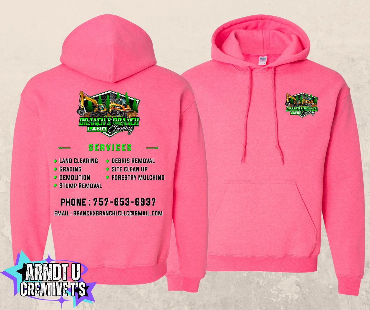 Branch X Branch Land Clearing Hoodie