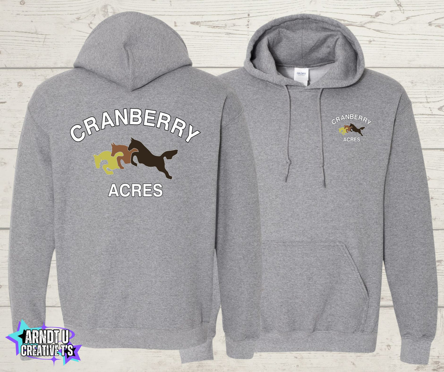 Cranberry Acres Gildan Hoodies Original Logo
