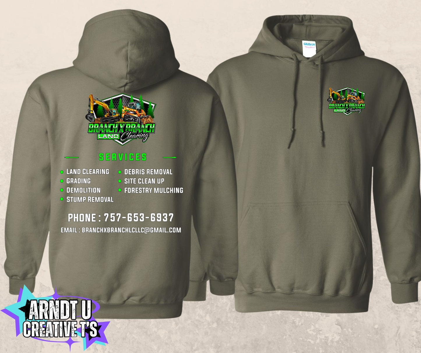 Branch X Branch Land Clearing Hoodie