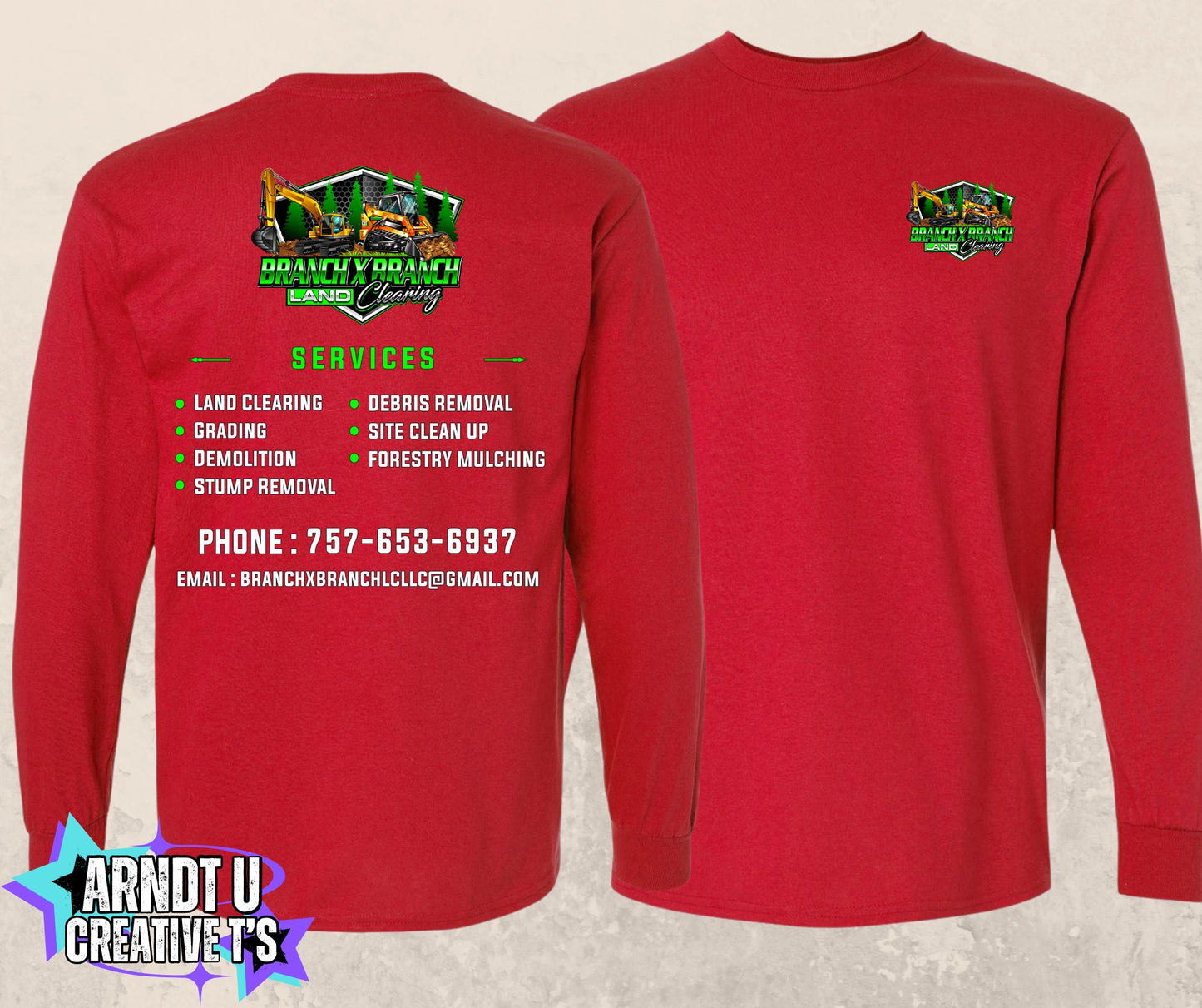 Branch X Branch Land Clearing Long Sleeve