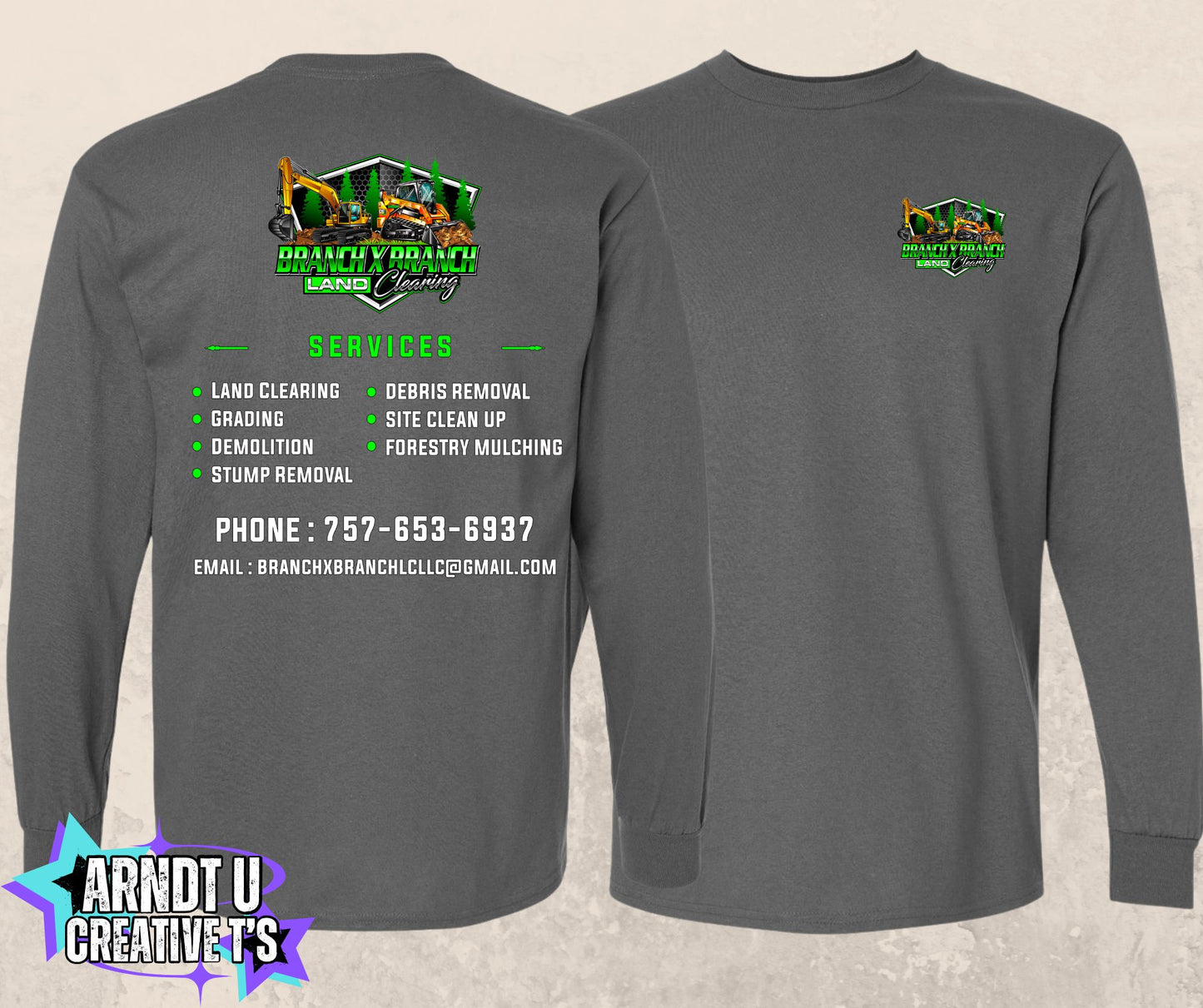 Branch X Branch Land Clearing Long Sleeve