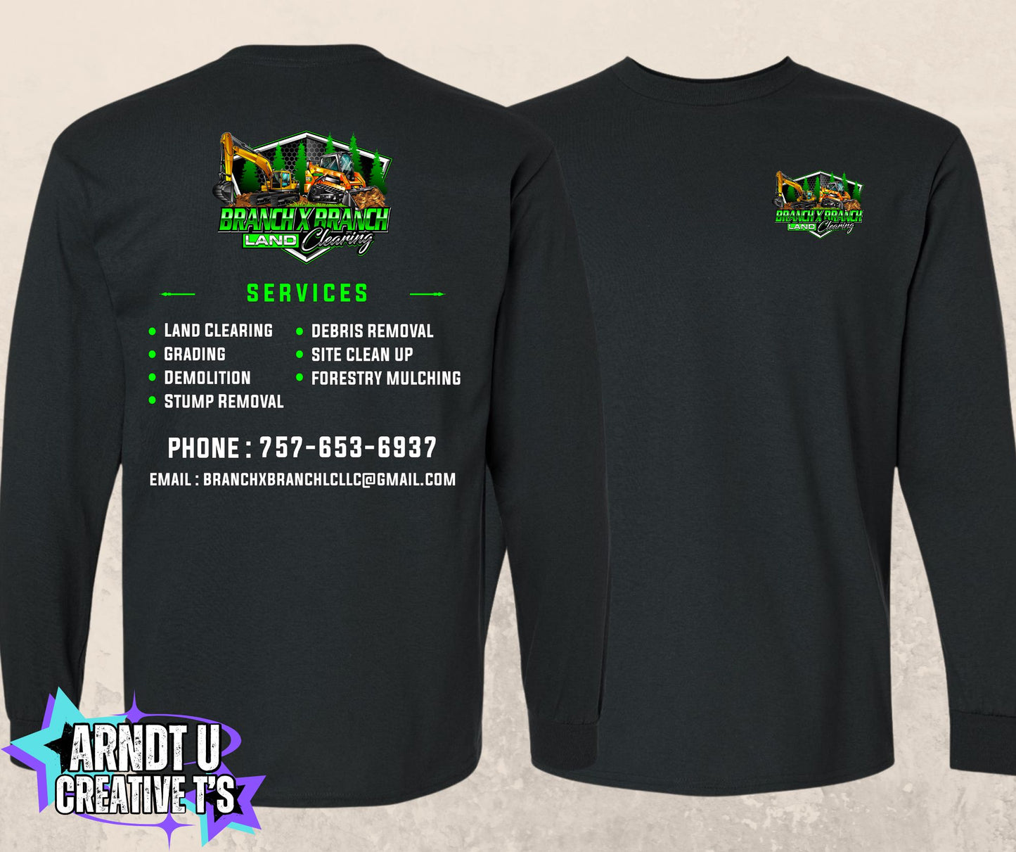 Branch X Branch Land Clearing Long Sleeve