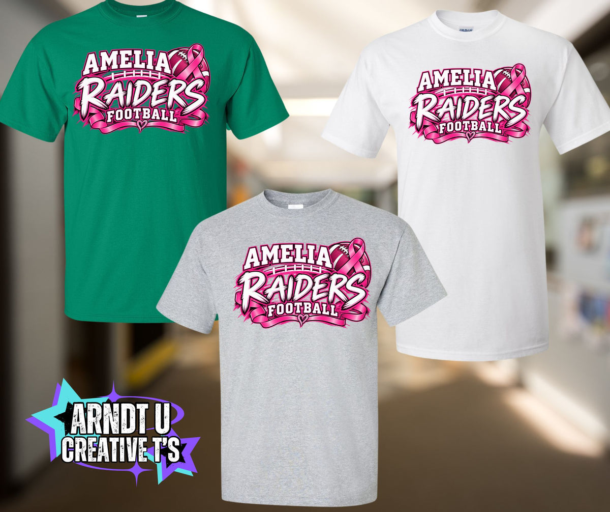 Pink Amelia Raiders Football