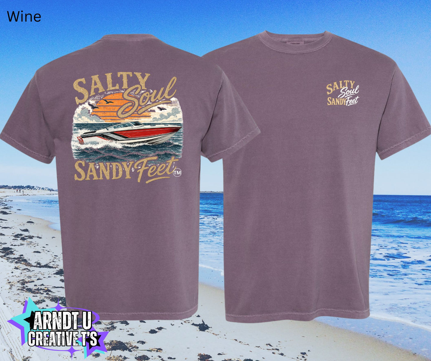 Salty Soul Sandy Feet Speed Boat
