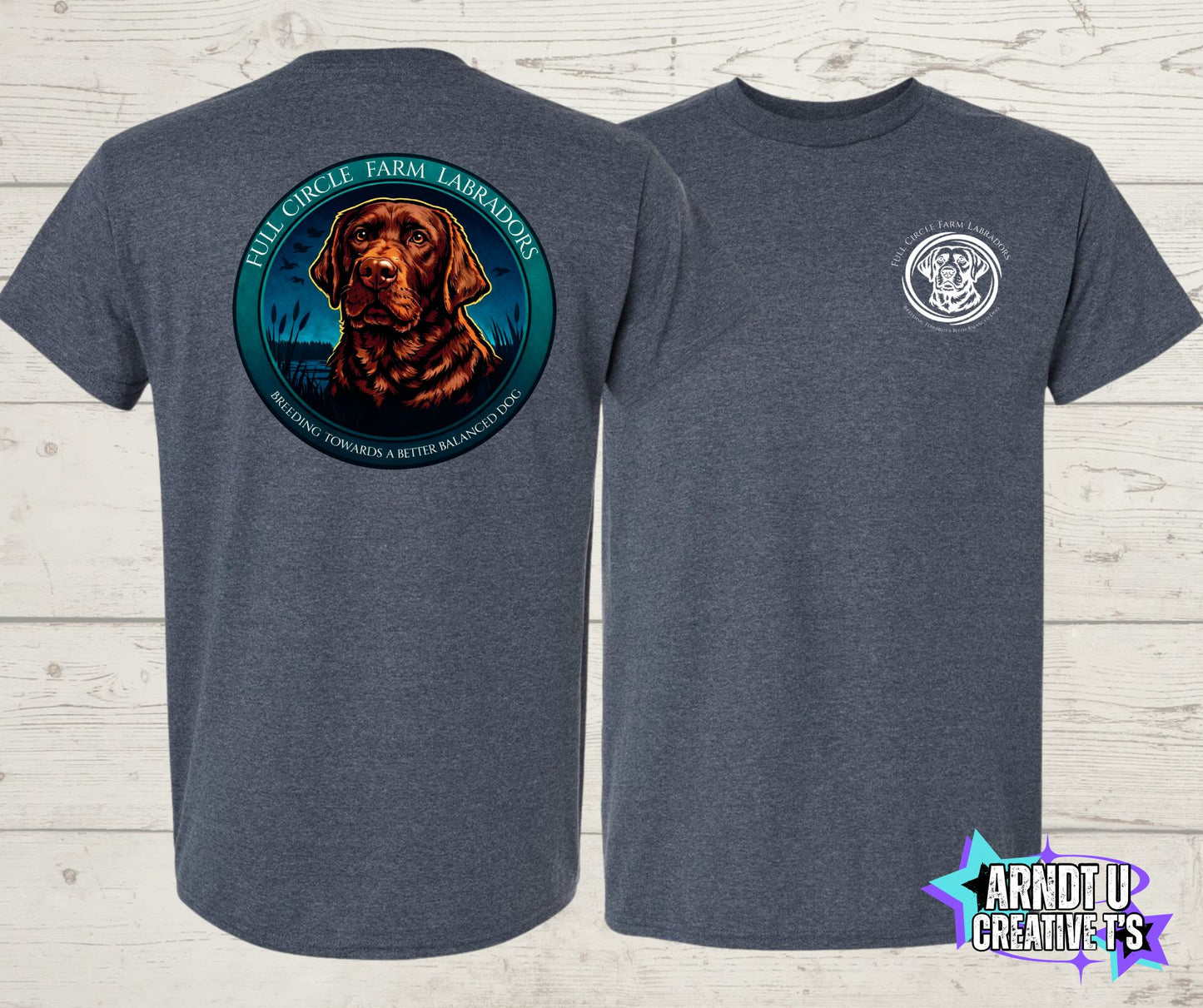 Full Circle Farm Labradors Chocolate Lab Short Sleeve
