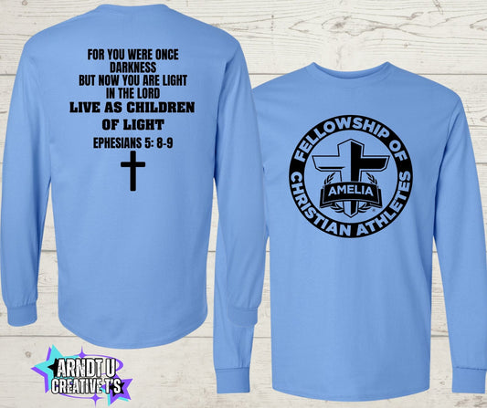AMELIA FELLOWSHIP OF CHRISTIAN ATHLETES LONG SLEEVE