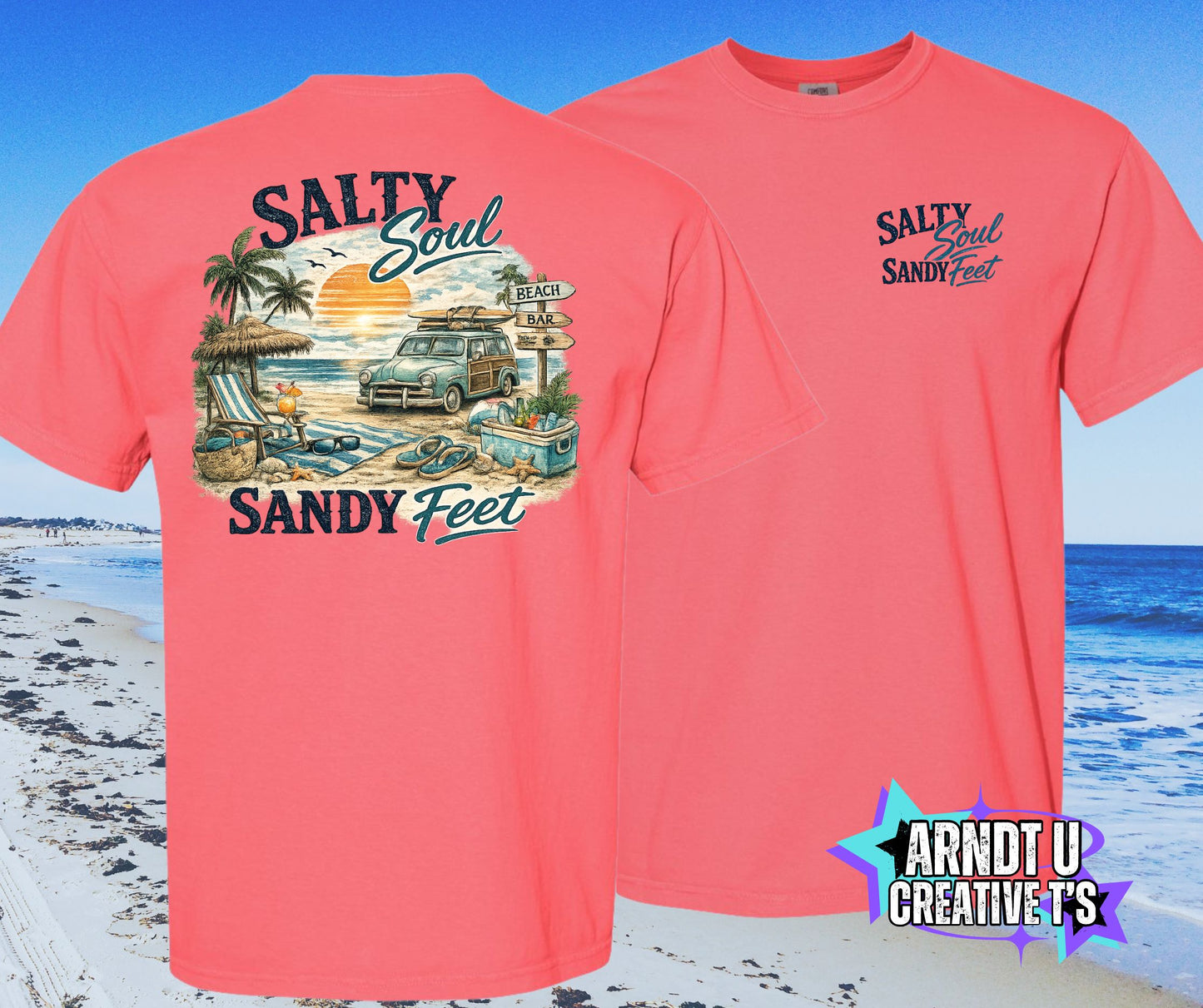 Salty Soul Sandy Feet Old School Beach Wagon