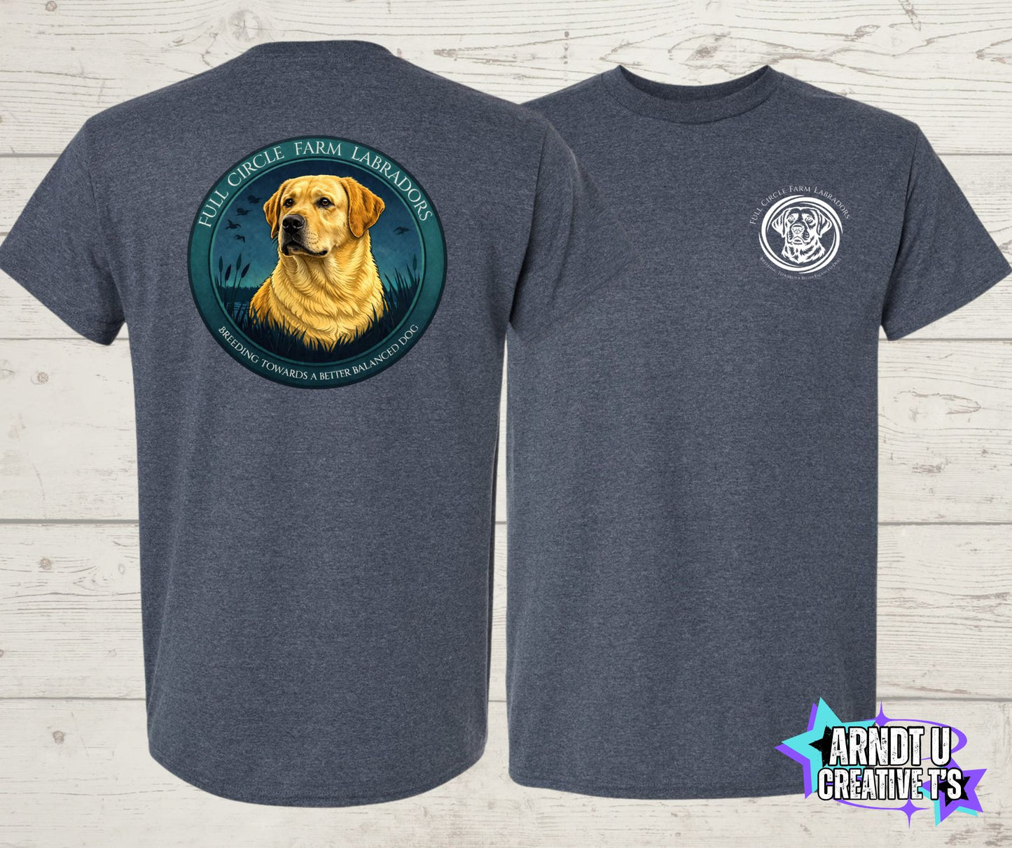 Full Circle Farm Labradors Yellow Lab Short Sleeve
