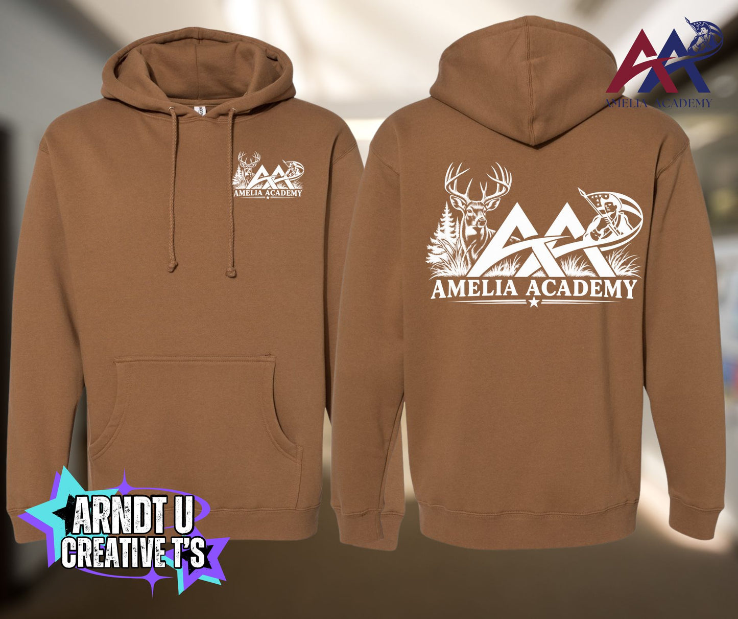 New Patriots Deer Camo Independent Trading Company Hoodies