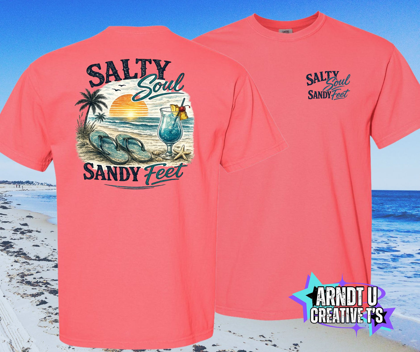 Salty Soul Sandy Feet Flips & A Cocktail