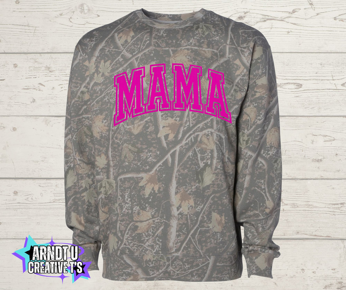 Camo MAMA Crewneck
