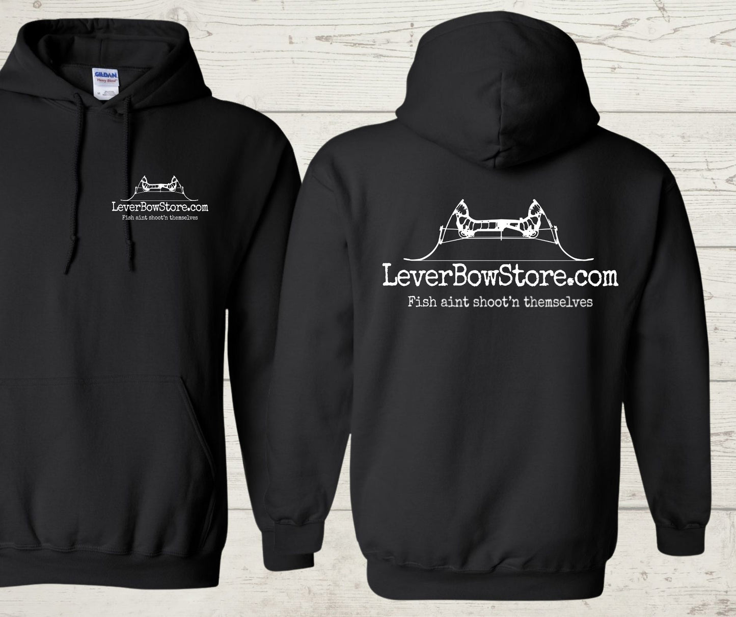 LeverBowStore.com Hoodies (White Logo)