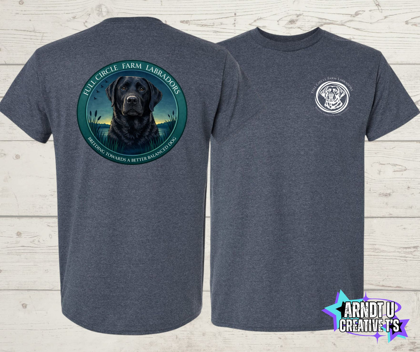 Full Circle Farm Labradors Black Lab Short Sleeve