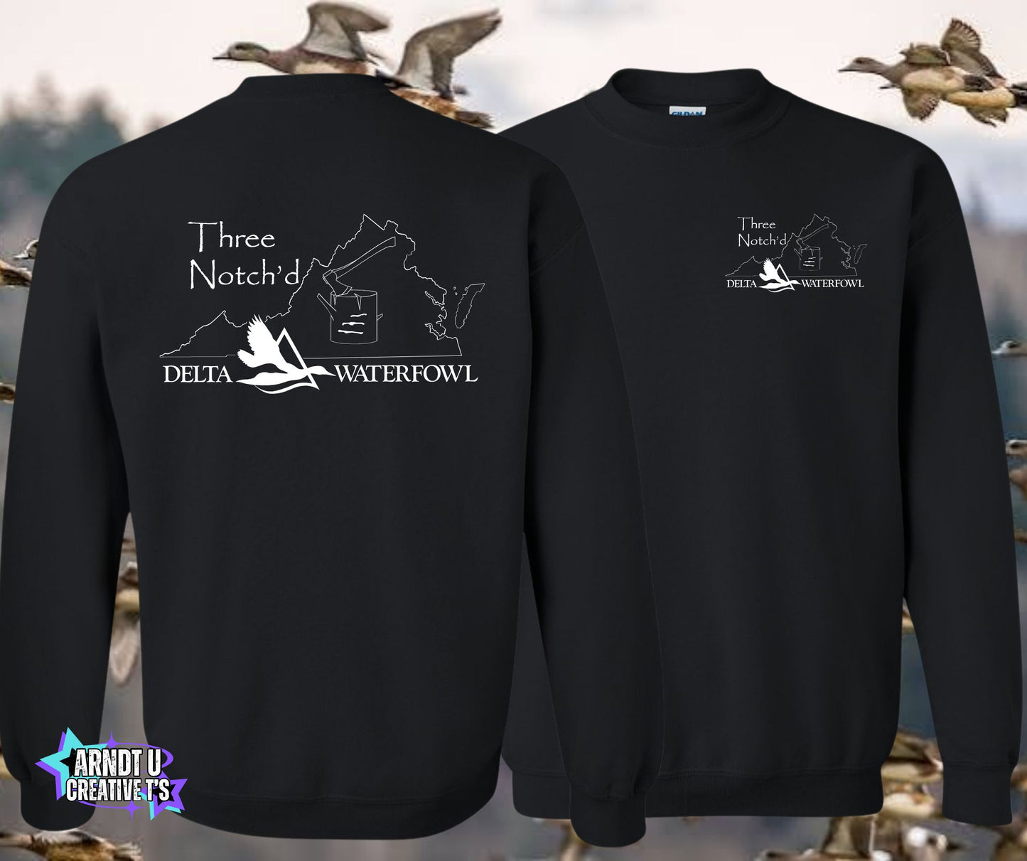 Three Notch'd Crewneck Sweatshirts