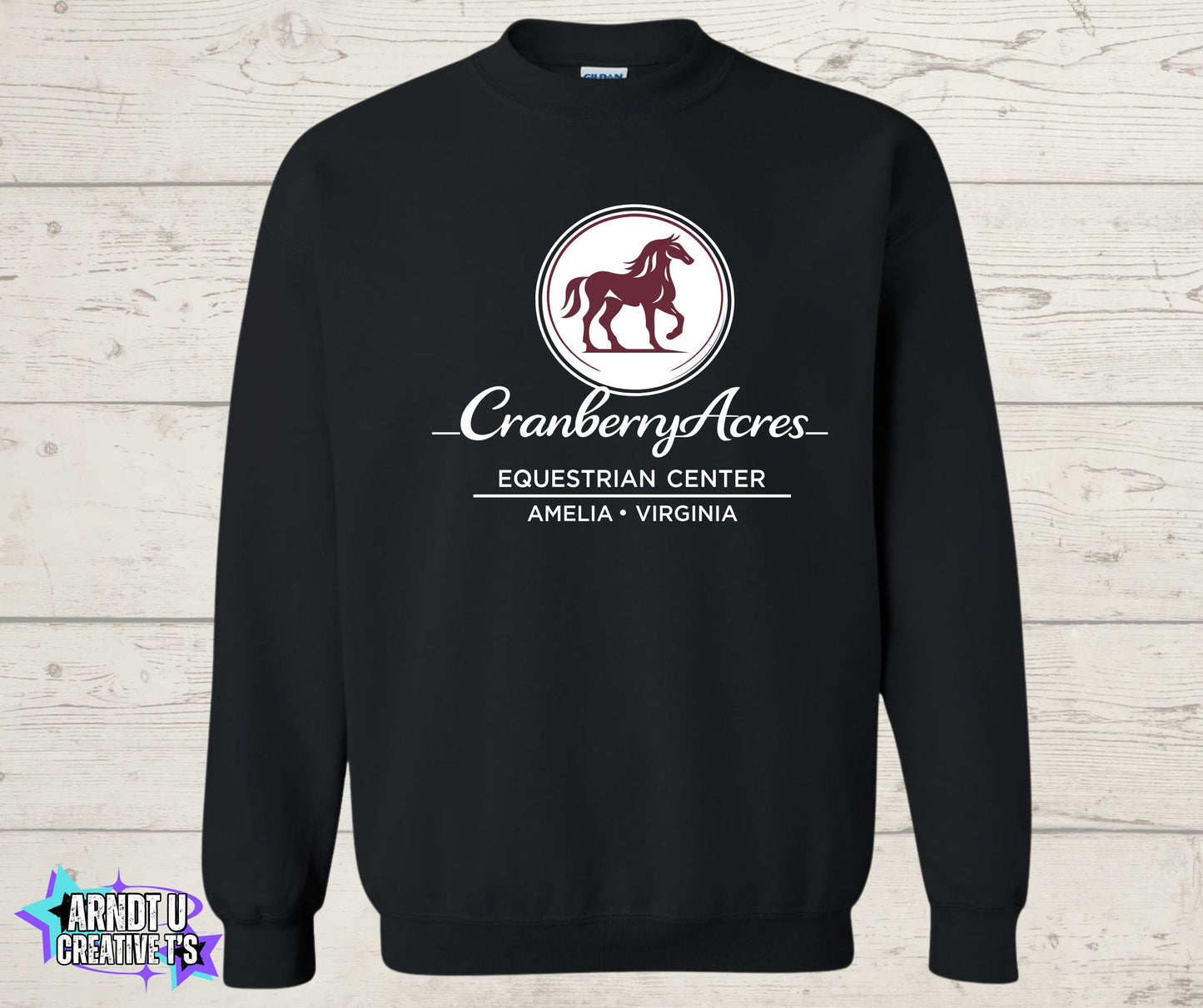 Cranberry Acres Crewneck Sweatshirt Front Only