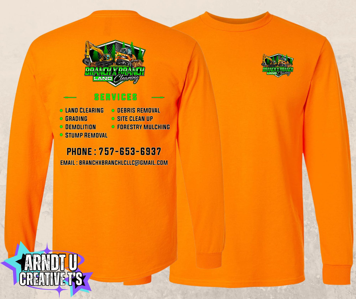 Branch X Branch Land Clearing Long Sleeve