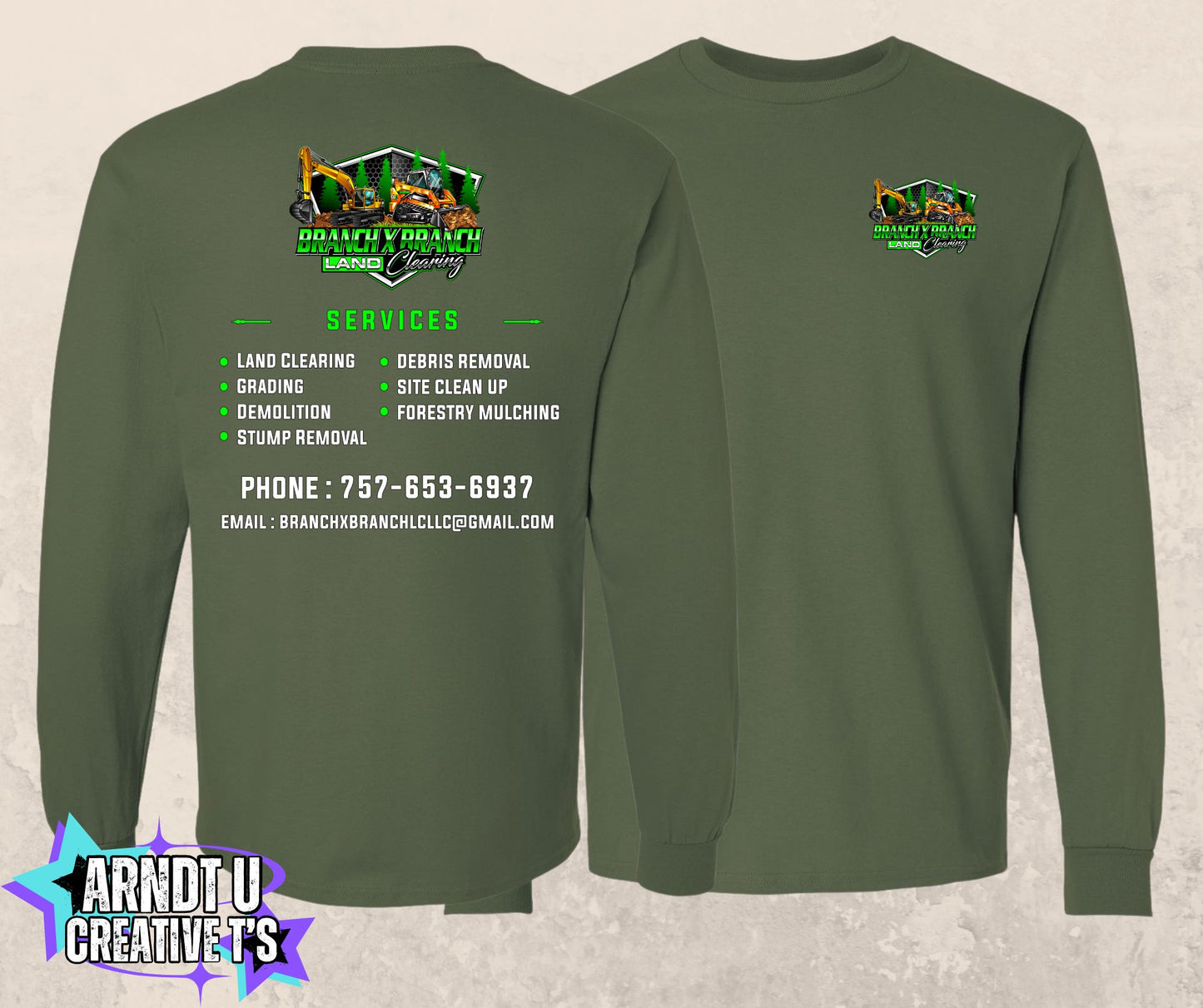 Branch X Branch Land Clearing Long Sleeve