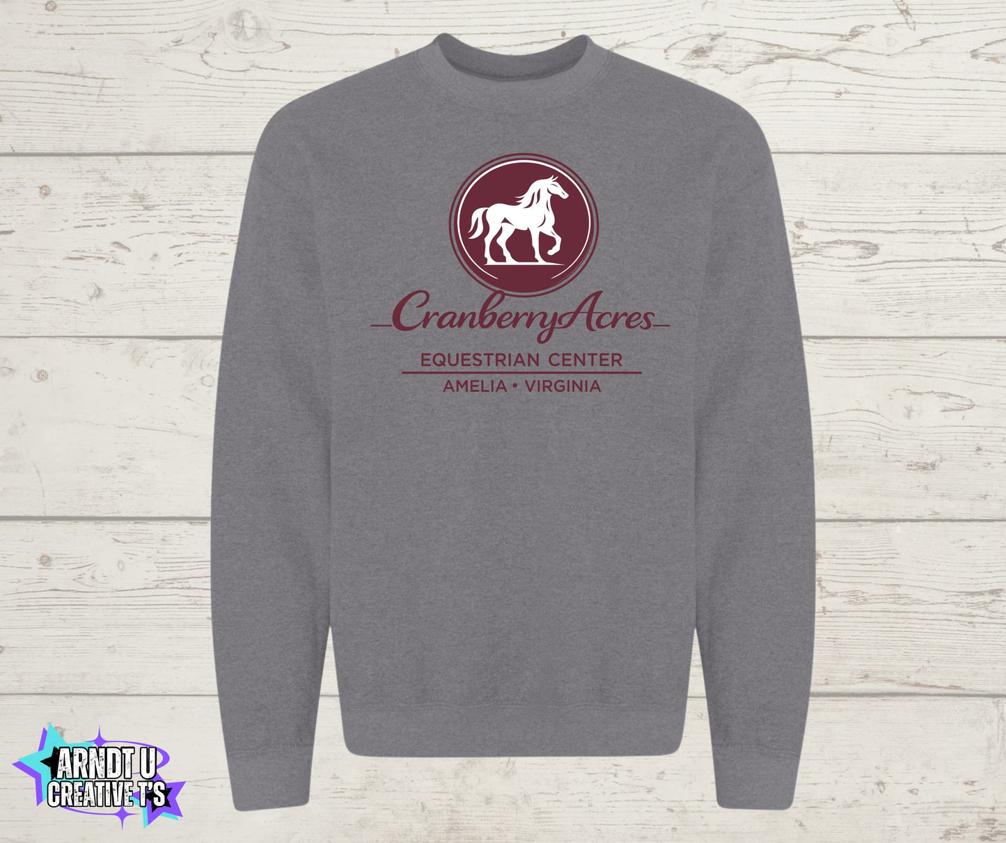 Cranberry Acres Crewneck Sweatshirt Front Only