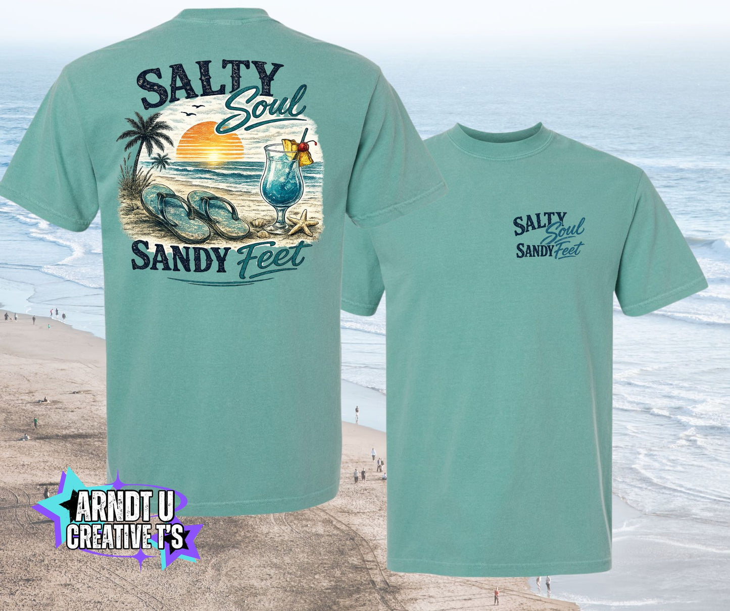Salty Soul Sandy Feet Flips & A Cocktail